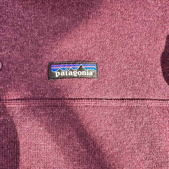 Patagonia Women's Better Sweater® 1/4-Zip Fleece Burgundy Size Large - Picture 3 of 9